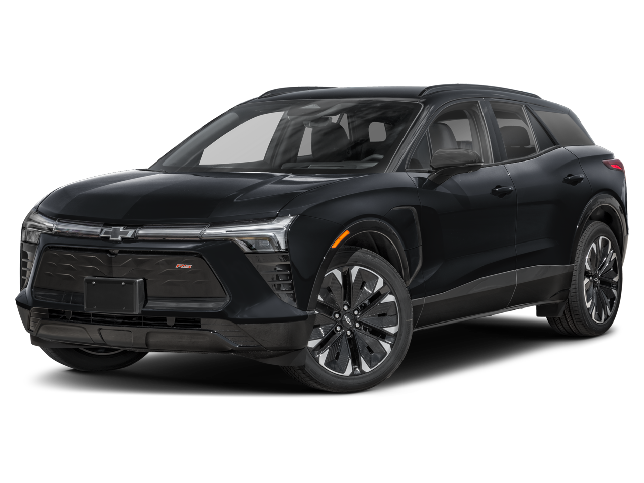 2024 Chevrolet Blazer EV RS in Galaxy Gray Metallic — front three-quarter view