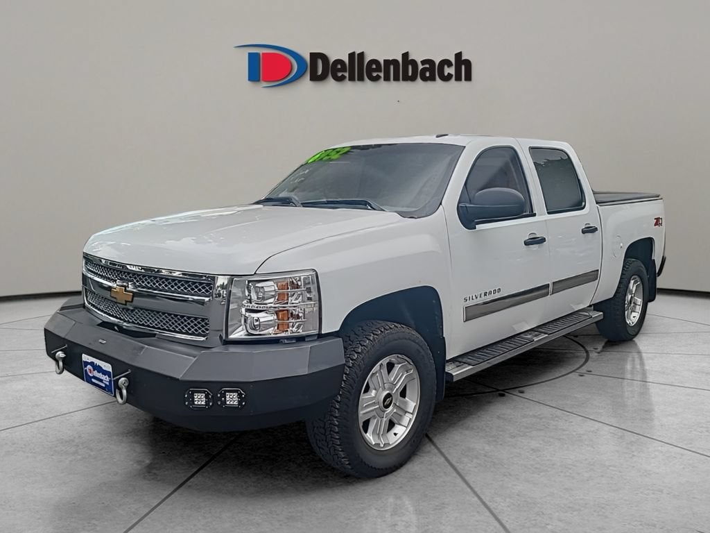 2012 Chevrolet Silverado 1500 LT in Summit White — front three-quarter view