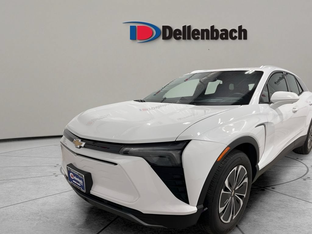 2025 Chevrolet Blazer EV LT in Summit White — front three-quarter view