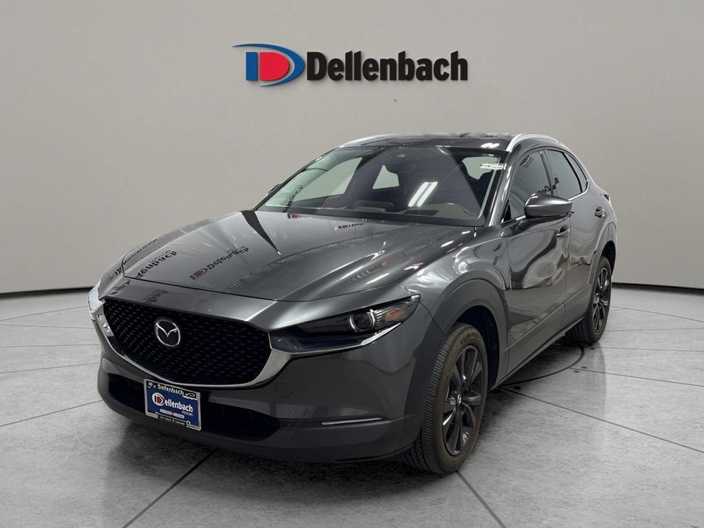 2023 Mazda Mazda CX-30 2.5 S Premium Package in Gray — front three-quarter view