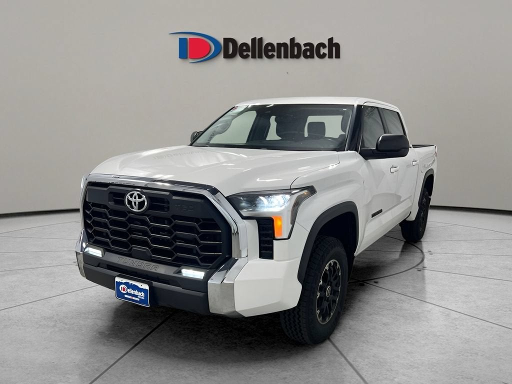 2023 Toyota Tundra 4WD SR5 in Ice Cap — front three-quarter view