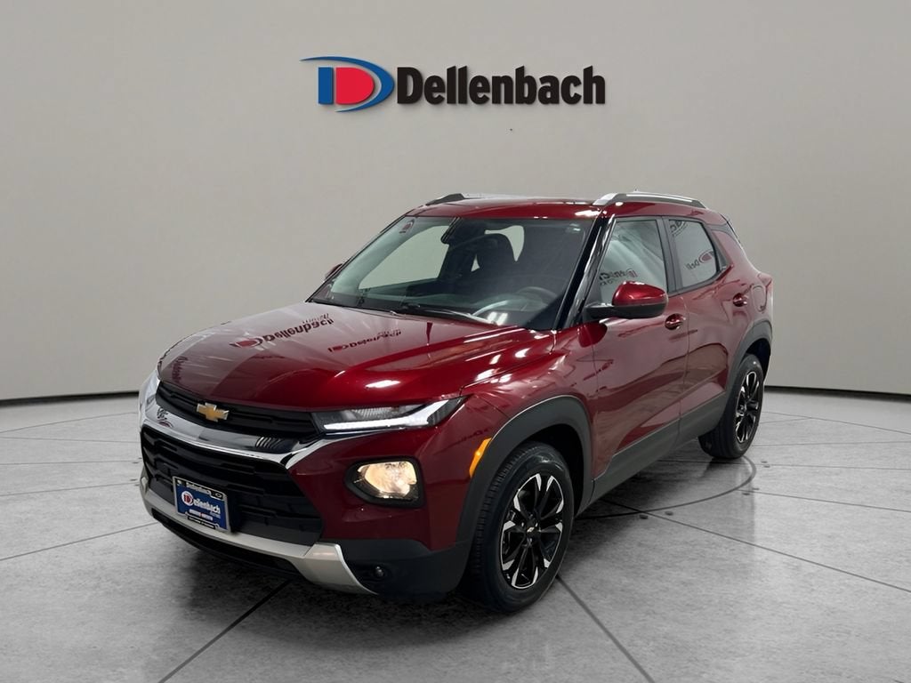 2022 Chevrolet Trailblazer LT in Crimson Metallic — front three-quarter view