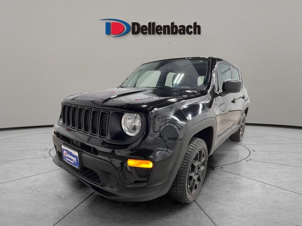 2023 Jeep Renegade Latitude in Black Clearcoat — front three-quarter view